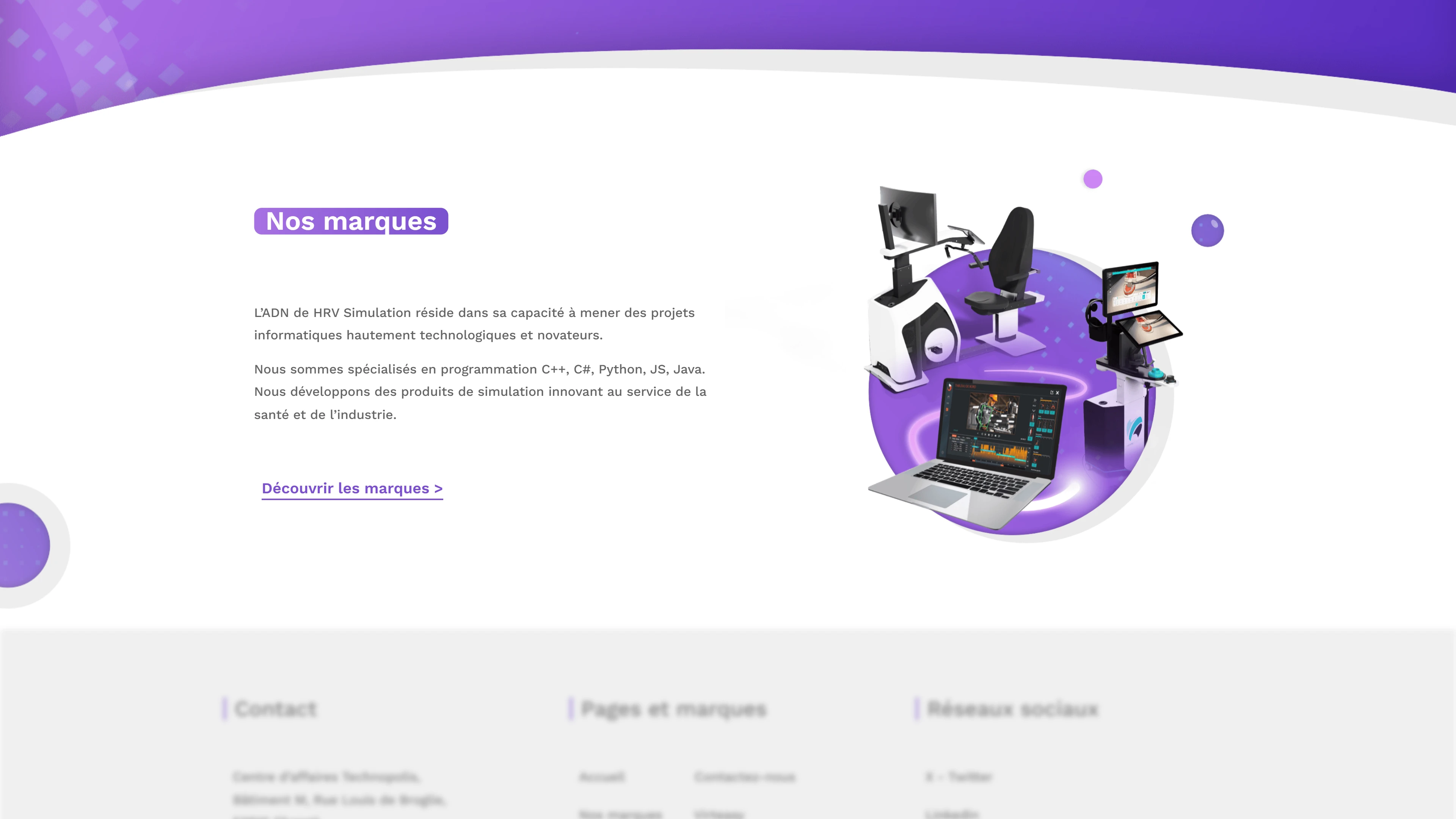 HRV Simulation website — about